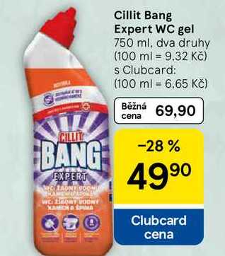 Cillit Bang Expert WC gel, 750 ml, dva druhy