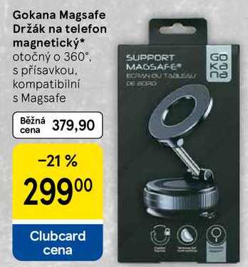Gokana Magsafe Držák na telefon magnetický, otočný o 360°. s přísavkou. kompatibilní s Magsafe 