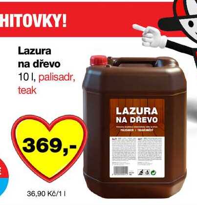 Lazura na dřevo 10l