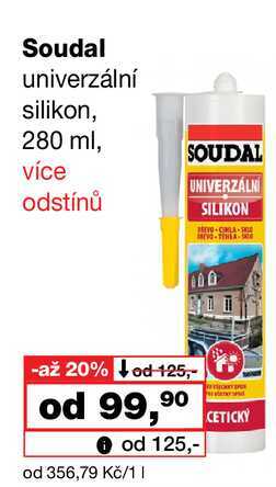 Soudal univerzální silikon, 280 ml