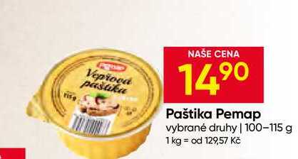 Pemap Paštika vybrané druhy 100-115 g 