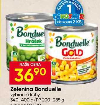 Bonduelle Zelenina vybrané druhy 340-400 g/PP 200-285 g