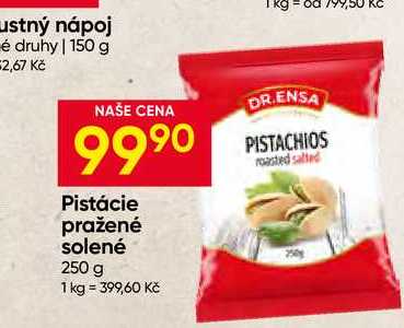 Dr. Ensa Pistácie pražené solené 250g