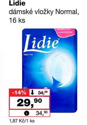 Lidie dámské vložky Normal, 16 ks