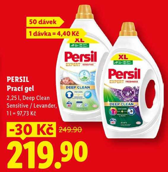 PERSIL Prací gel, 2,25 l/50 PD