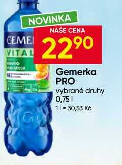 Gemerka PRO vybrané druhy 0,75l