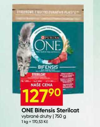 ONE Bifensis Sterilcat vybrané druhy 750 g 