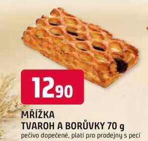 MŘÍŽKA TVAROH A BORŮVKY 70 g 