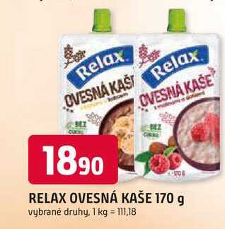 RELAX OVESNÁ KAŠE 170 g