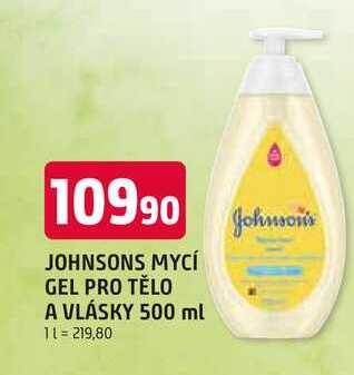 JOHNSONS MYCÍ GEL PRO TĚLO A VLÁSKY 500 ml 