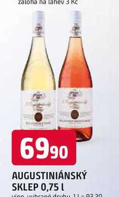 AUGUSTINIÁNSKÝ SKLEP 0,75l