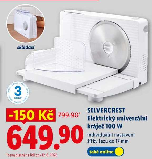 SILVERCREST Elektrický univerzální kráječ 100 W