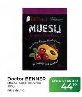 Doctor BENNER MUESLI Super brusinka 300g