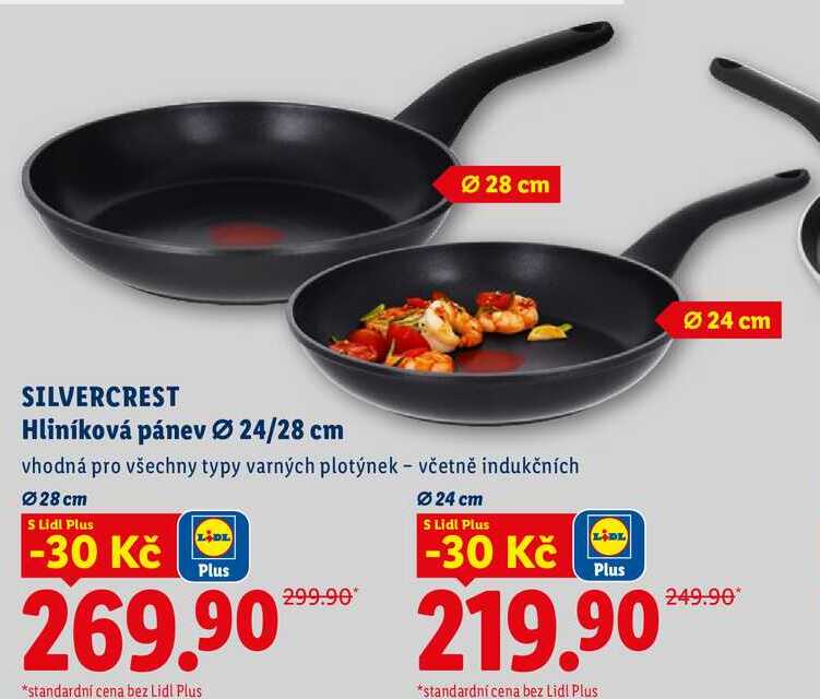SILVERCREST Hliníková pánev Ø 24/28 cm