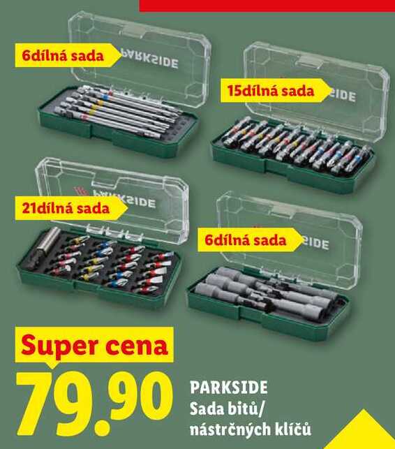 PARKSIDE Sada bitů/ nástrčných klíčů 