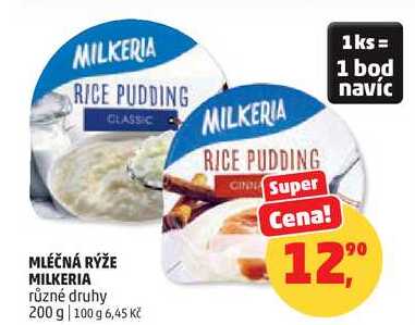 MLÉČNÁ RÝŽE MILKERIA různé druhy, 200 g