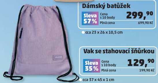 Vak se stahovací šňůrkou 