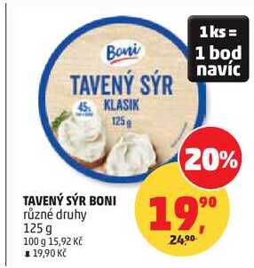 TAVENÝ SÝR BONI různé druhy, 125 g  