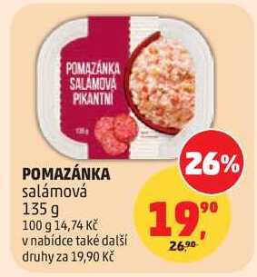 POMAZÁNKA salámová, 135 g