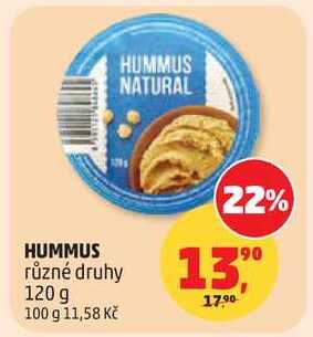HUMMUS různé druhy, 120 g