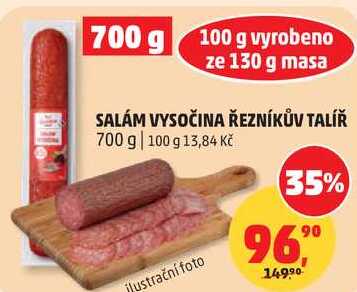 SALÁM VYSOČINA ŘEZNÍKŮV TALÍŘ, 700 g  