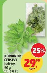 KORIANDR ČERSTVÝ balený, 50 g