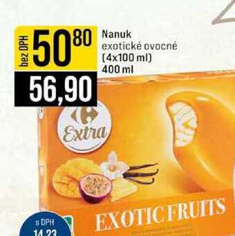 Nanuk exotické ovocné (4x100 ml) 400 ml