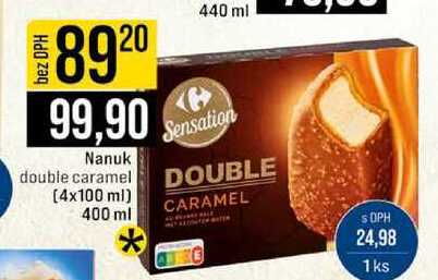 Nanuk double caramel 4x100 ml 400 ml 440 ml