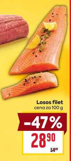 Losos filet cena za 100 g