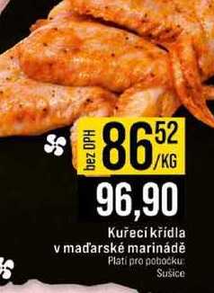 Kuřecí křídla v maďarské marinádě 1kg