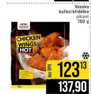 Vossko kuřecí křidélka pikant 750 g