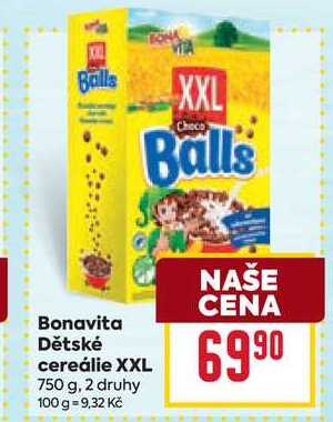 Bonavita Dětské cereálie XXL 750 g