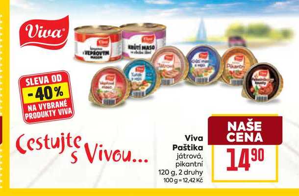 Viva Paštika játrová, pikantní 120 g