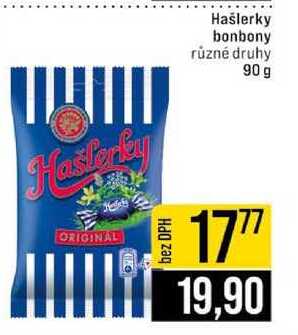 Hašlerky bonbony různé druhy 90 g