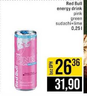Red Bull energy drink pink green sudachi+lime 0,25l