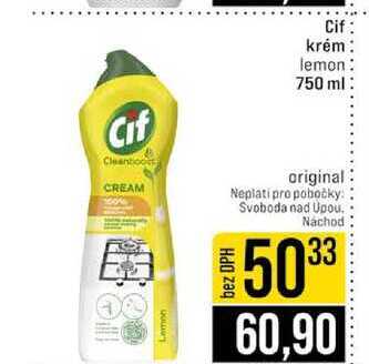 Cif krém lemon 750 ml