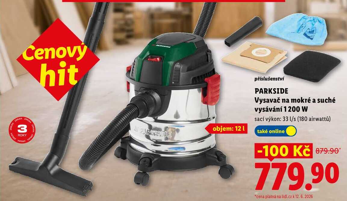 PARKSIDE Vysavač na mokré a suché vysávání 1200 W 