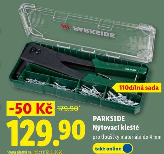PARKSIDE Nýtovací kleště