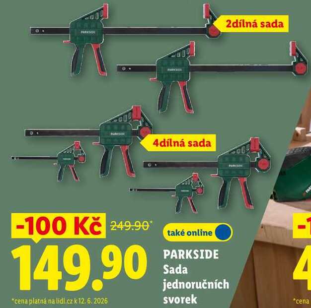 PARKSIDE Sada jednoručních svorek