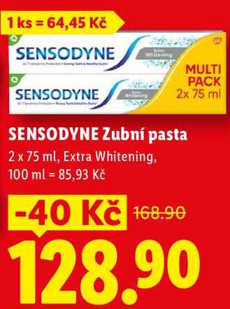 SENSODYNE Zubní pasta, 2x 75 ml