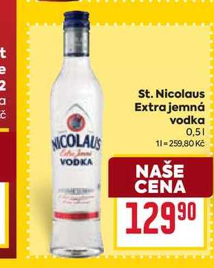 St. Nicolaus Extra jemná vodka 0,5l
