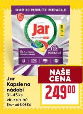 Jar Kapsle na nádobí 31-45 ks