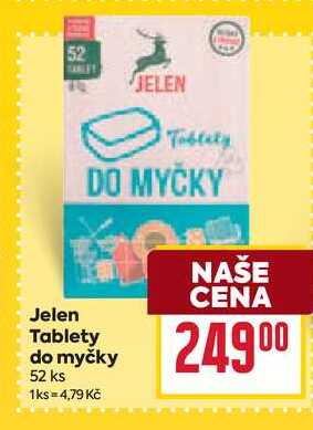 Jelen Tablety do myčky 52 ks 