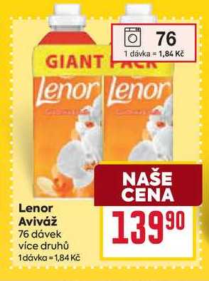 Lenor Aviváž 76 dávek 