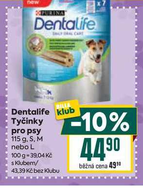 Dentalife klub Tyčinky pro psy 115 g