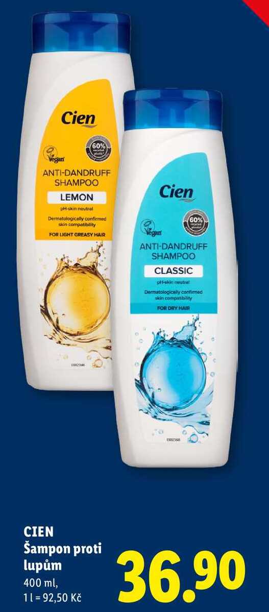 CIEN Šampon proti lupům, 400 ml 
