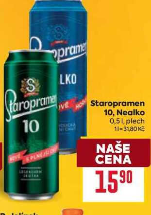 Staropramen Nealko 0,51, plech