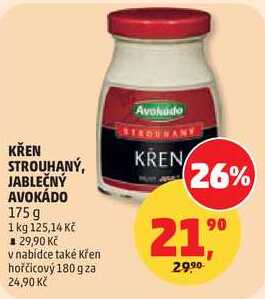 KŘEN STROUHANÝ, JABLEČNÝ AVOKÁDO, 175g