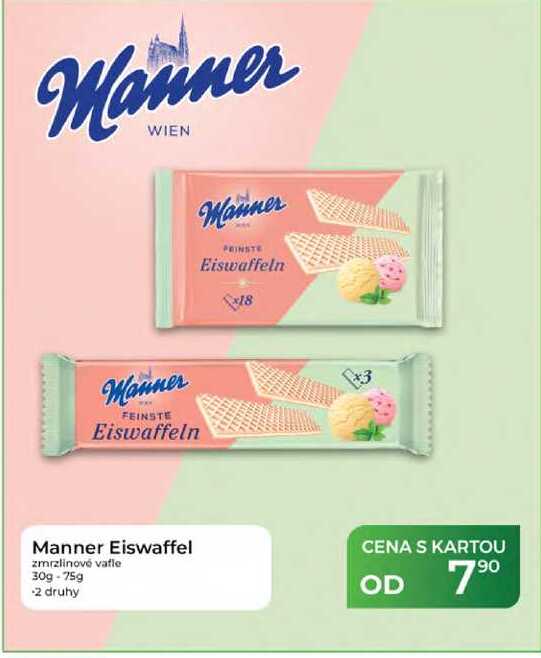 Manner Eiswaffel zmrzlinové vafle 30g-75g