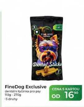 FineDog Exclusive dentální tyčinka pro psy 110g-270g  